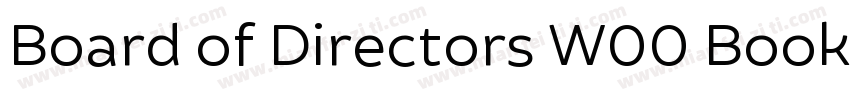 Board of Directors W00 Book字体转换
